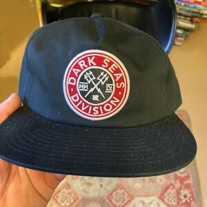 Nice Black Adjustable Snap-Back Dark Seas Division Hat